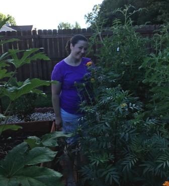 My 5' tall Marigolds