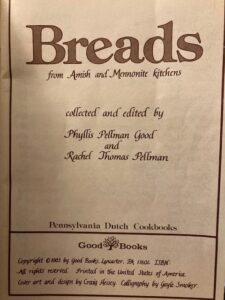 Tittle page of Breads book